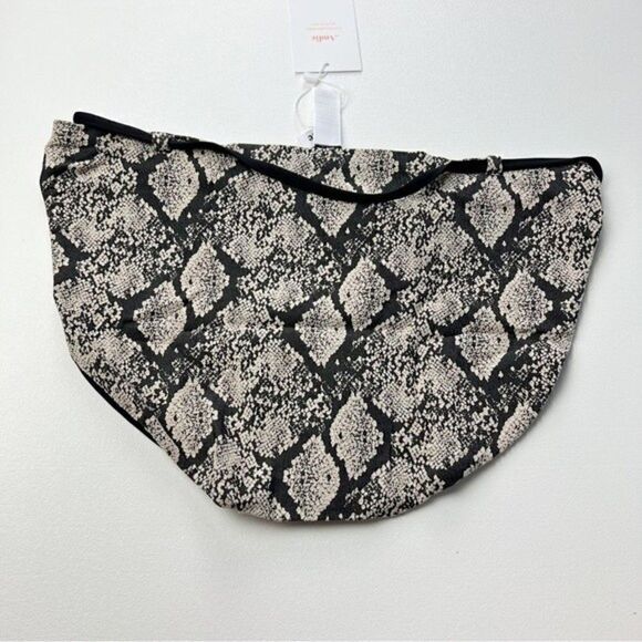 Anthropologie Andie Swim The Riviera Belted Bikini Bottom Snake Print Size L NWT - Picture 6 of 9
